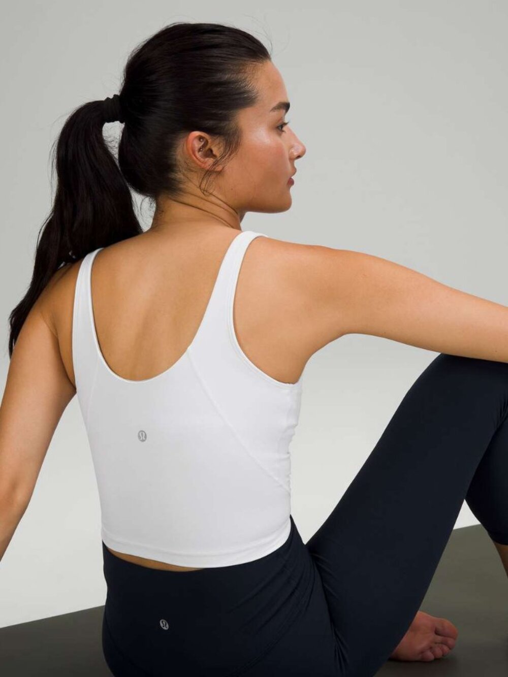 Lululemon Align Tank Top Built-in Bra White Size 10